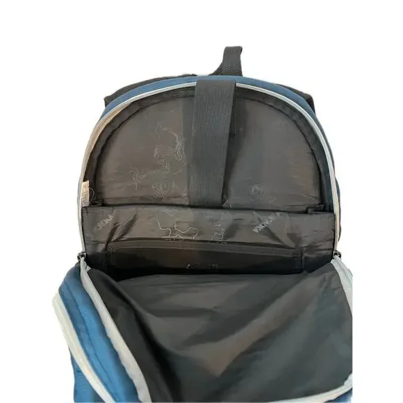 Bondka Blue Black Padded Computer Skater Backpack